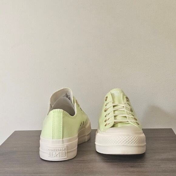 Converse Women's CTAS Lift Neon Oxfords Size 9 Citron A09913F NWT - Picture 5 of 9